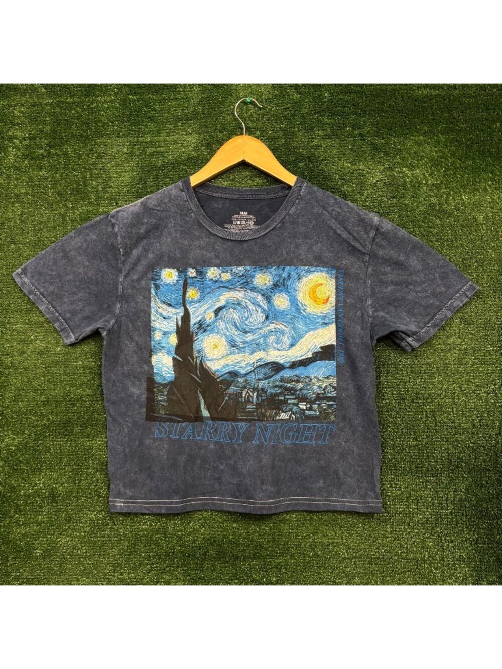 Vincent Van Gogh Starry Night Crop Top Size Medium